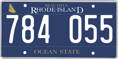 RI license plate 784055