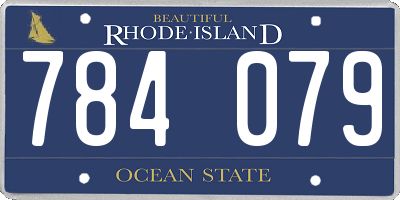 RI license plate 784079