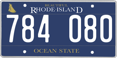 RI license plate 784080