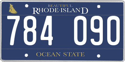 RI license plate 784090