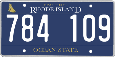 RI license plate 784109