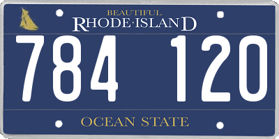 RI license plate 784120