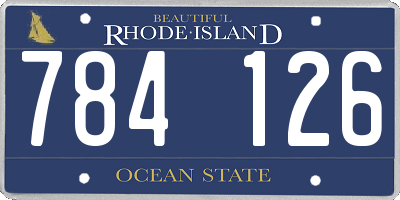 RI license plate 784126