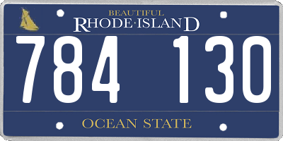 RI license plate 784130
