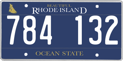 RI license plate 784132