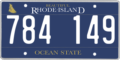 RI license plate 784149