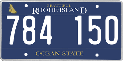RI license plate 784150