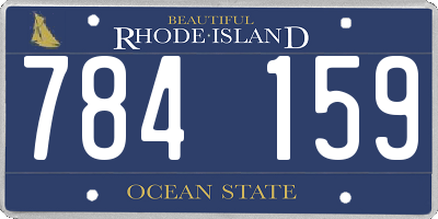 RI license plate 784159
