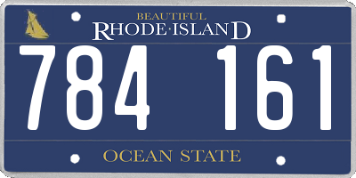 RI license plate 784161
