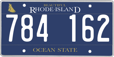 RI license plate 784162