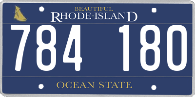 RI license plate 784180