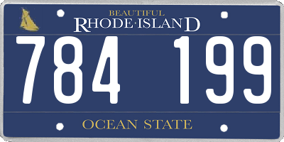 RI license plate 784199