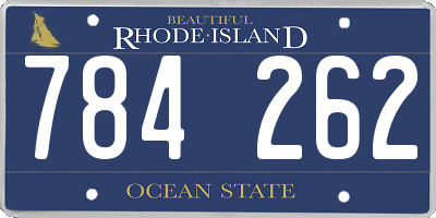 RI license plate 784262