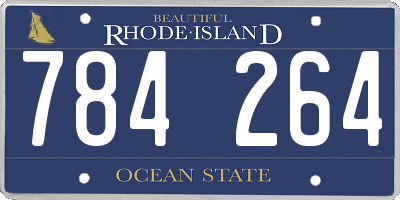 RI license plate 784264