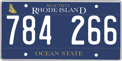 RI license plate 784266