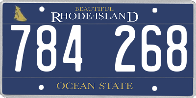 RI license plate 784268