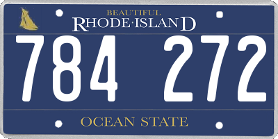 RI license plate 784272