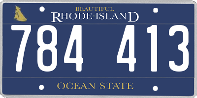 RI license plate 784413