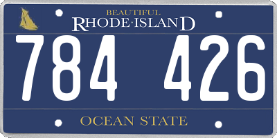 RI license plate 784426