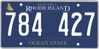 RI license plate 784427