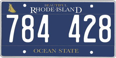 RI license plate 784428