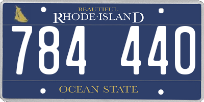 RI license plate 784440
