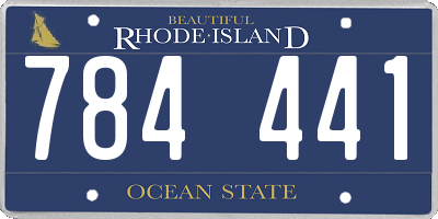 RI license plate 784441