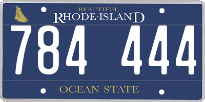 RI license plate 784444