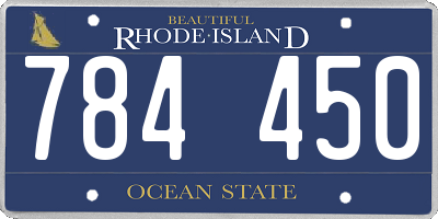 RI license plate 784450