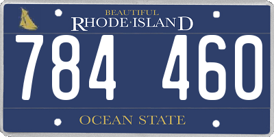 RI license plate 784460