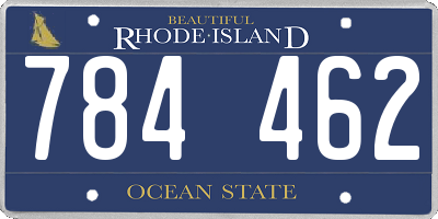 RI license plate 784462