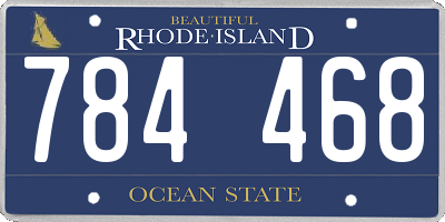 RI license plate 784468