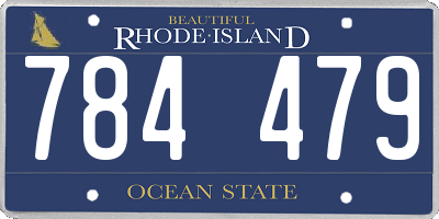 RI license plate 784479