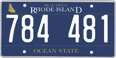 RI license plate 784481