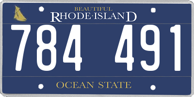 RI license plate 784491