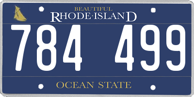 RI license plate 784499