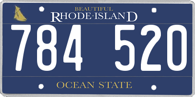 RI license plate 784520