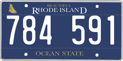 RI license plate 784591