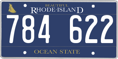RI license plate 784622
