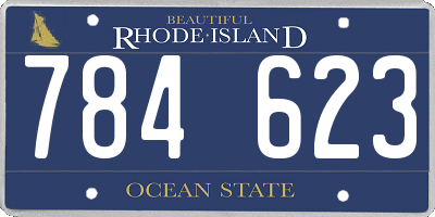 RI license plate 784623