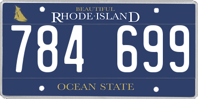 RI license plate 784699