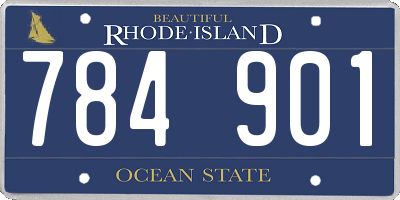 RI license plate 784901