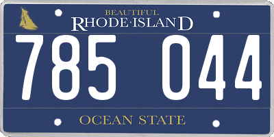 RI license plate 785044