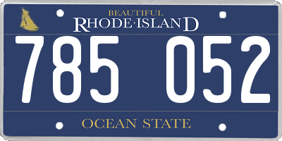 RI license plate 785052