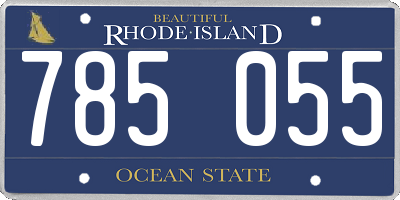 RI license plate 785055
