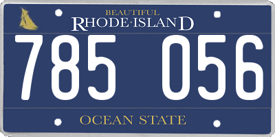 RI license plate 785056