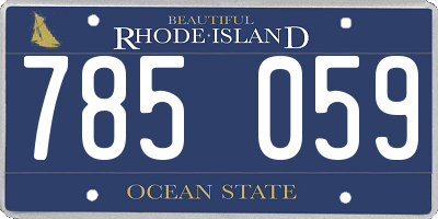 RI license plate 785059