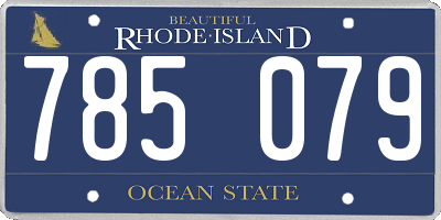 RI license plate 785079