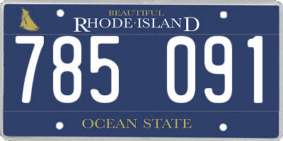 RI license plate 785091