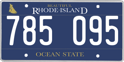 RI license plate 785095